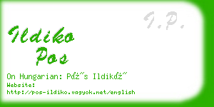 ildiko pos business card